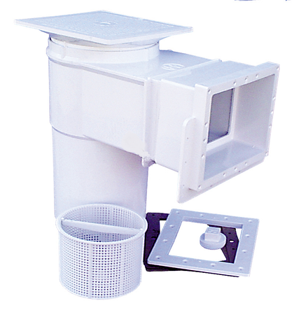 Hayward SP1084 complete skimmer for vinyl and fiberglass pools with white square lid