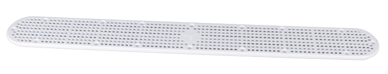 CMP 25506-320-800 32 inch white channel main drain replacement cover, top view