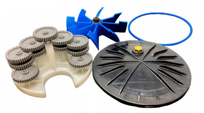 Blue Square 1130999 Q360+ infloor valve overhaul kit with gear cassette, turbine and lid