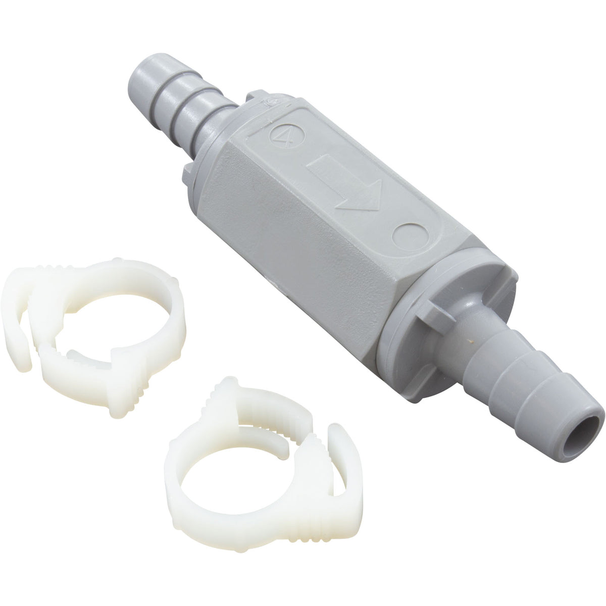 Rola-Chem 521160 3/8 inch B PVC inline check valve assembly