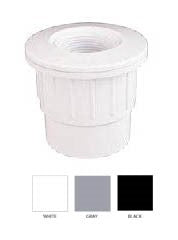 CMP 25523-601-200 gray fiberglass wall fitting with 3/4 inch eyeball