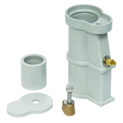 S.R. Smith 69-209-200-VB anchor kit with two universal plastic anchors and black escutcheons