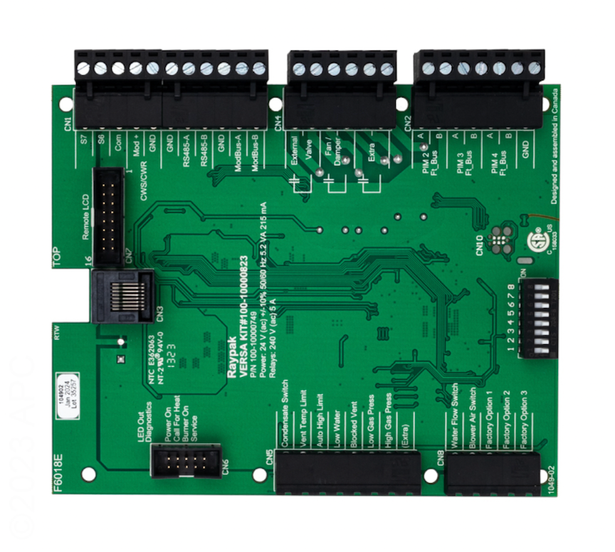 Raypak 013935F Versa IC PC board for C Hi Delta, MVB A and Xtherm A heaters