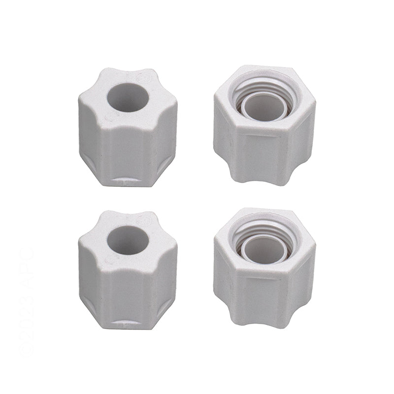 Hayward CLX220HPAK4 compression nut four pack for CL200 and CL220 chlorine feeders