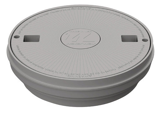 Waterway 540-7809WW-B10 beige reversible round skimmer lid assembly