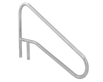 S.R. Smith DMS-102A deck mounted stainless steel hand rail with brace