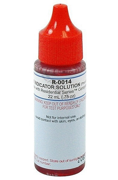 Taylor R-0014-A phenol red pH indicator solution, .75 ounce dropper bottle
