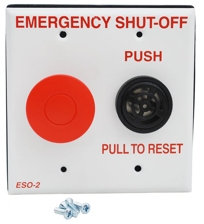 Pentair ESO2 double gang plate shut off switch with alarm for ComPool pool and spa control systems