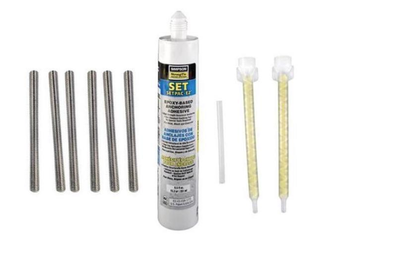 S.R. Smith Epoxy Kit .5" Bolts (6) for Steel Meter Stand | 75-209-5875-SS