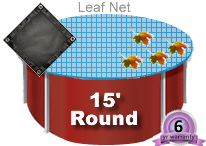 Pooltux Above Ground Leaf Guards Winter Cover 15' Round | LN18A