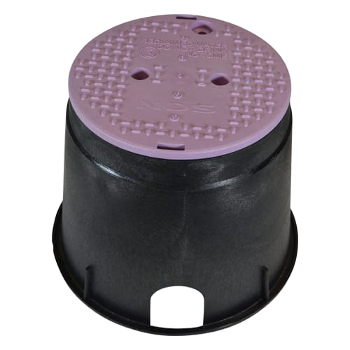 NDS 10" Round Standard Series - Black Box / Purple Cover, Reclaimed Water
