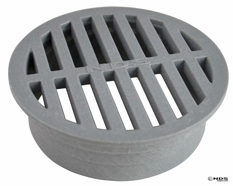 NDS 12" Round Grate Gray