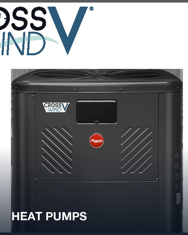 Heat pumps: a Raypak Crosswind V heat pump