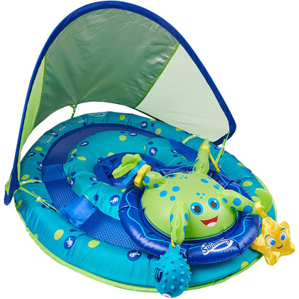 Swimways Baby Spring Float Activity Center with Canopy, Octopus, 11601
