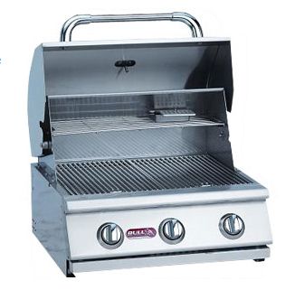 Bull Barbeque Steer 24" 3-Burner Stainless Steel Built-In Natural Gas Barbeque | 06329 | 69009