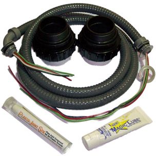 Pump Installation Kit with Two Universal Pump Unions, Conduit & Wire, Magic Lube, & Thread Sealant