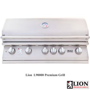 Lion Premium Grills L-90000 40" 5-Burner Stainless Steel Built-in Natural Gas Grill with Lights | 90823