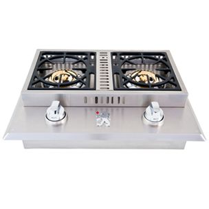 Lion Premium Grills Stainless Steel Double Side Burner Propane | L1707