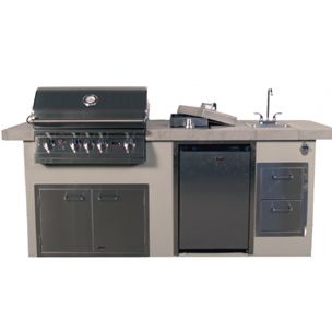 Lion Premium Grill Islands Resort Q with Rock or Brick Propane | 90110LP