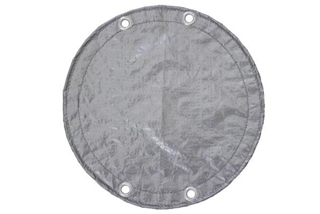 PoolTux Above Ground Pool King Winter Cover | 12' Round Silver/Black | 1216ASBL