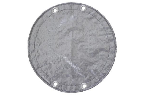 PoolTux Above Ground Pool King Winter Cover | 15' Round Silver/Black | 1219ASBL