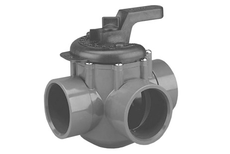 Pentair Lube-Free Diverter Valve 3 Port PVC 1.5-2" | 263037