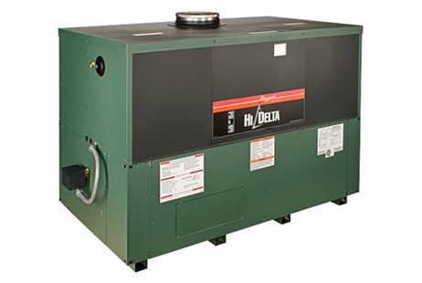 Raypak HI Delta P2072C Commercial Heater with H-Style Bypass and Versa IC Controller | Propane Gas 2,070,000 BTUH | 016082