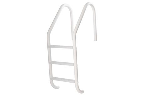 SR Smith Residential Economy 3 Step Ladder with Hip Tread | 304 Grade Sealed Steel White | Plastic Tread | VLLS-103E-VW
