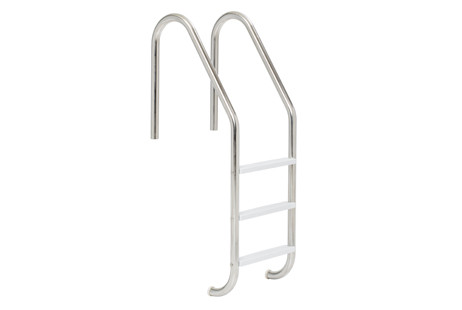 SR Smith Residential 4 Step Ladder with Elite Stainless Steel Tread | 304 Grade Stainless Steel | 1.9 OD .049 Thickness | RLF-24S-4C