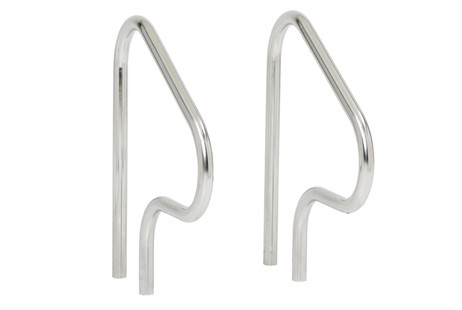 SR Smith Residential Deck Mounted 30" Figure-4 Handrail Pair | Powder Coated White | 1.90" OD .049 Wall Thickness | F4H-101-PW