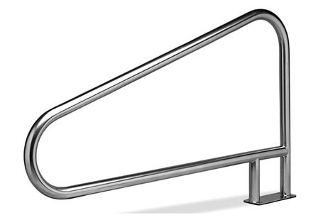 SR Smith Residential Deck Mounted 55.90" Pool Rail with Flange | 304 Grade Stainless Steel | 1.90" OD .049 Wall Thickness | PR-500