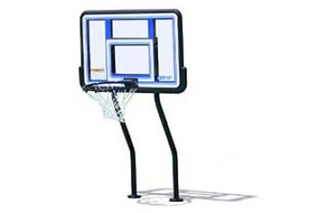 SR Smith Salt Pool Friendly Basketball Game with Anchors | Vinyl Coated Dual-Post | S-BASK-44
