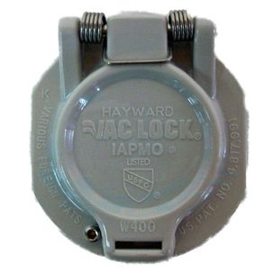 Hayward Vac Lock Kit Spring Loaded with Set Screw | Light Grey | W400BLGP