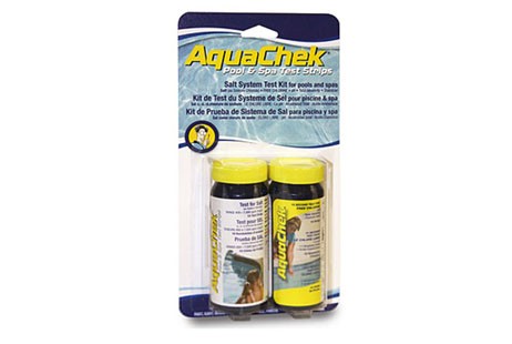 AquaChek® Salt System Test Kit | Salt + Chlorine + pH + Alkalinity + Conditioner | 542228