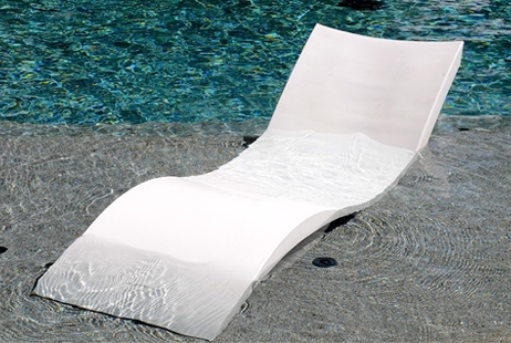 Ledge Lounger In-Pool Chaise | White | LLC-W