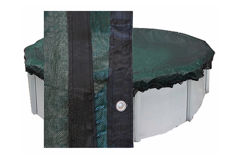 PoolTux Above Ground Pool Mesh Winter Cover | 15' Round | MWC15