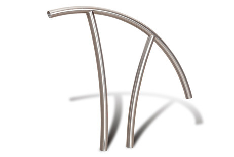 SR Smith Artisan Series Hand Rail Single | Powder Coated Taupe | 1.90" OD .049 Wall Thickness | ART-1001S-TP