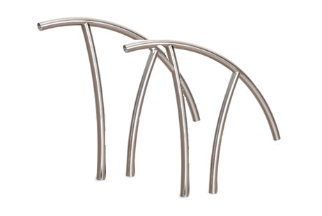 SR Smith Artisan Series Hand Rail Pair | Powder Coated Taupe | 1.90" OD .049 Wall Thickness | ART-1001-TP