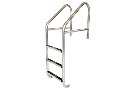 SR Smith Commercial 23" Standard Plus 4 Step Ladder with Crossbrace | 304 Grade Stainless Steel Tread | 1.90" OD .109" Wall Thickness | 10115