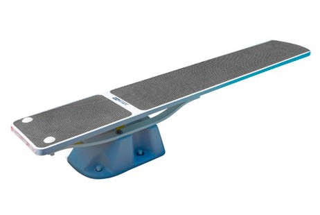 SR Smith Salt Pool Jump System | White Stand & 8' Board with Gray TrueTread | 68-207-5782G