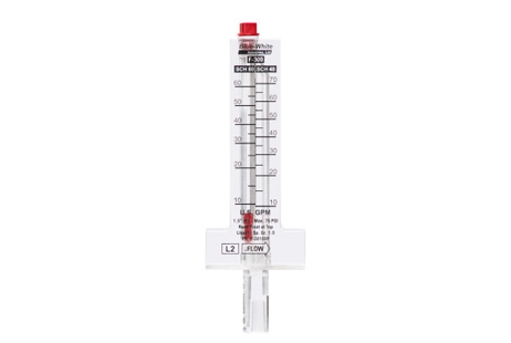Blue White 1 inch PVC Flow Meter 5-35 GPM | F-30100P