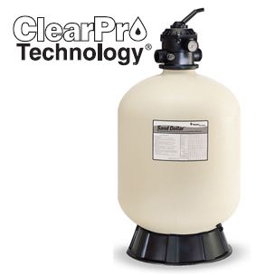 Pentair 26" Sand Dollar with ClearPro Technology | Includes 1.5" Backwash Valve | 145300 SD80