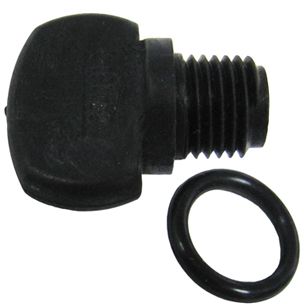 Pentair Twist Thumb Drain Plug .25" NPT Black | 357161 357161Z