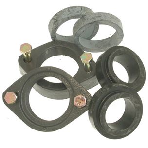 Raypak Inlet & Outlet Flange Kit Bronze | 2-Bolts 2-Flanges 4- Gaskets (1.5" & 2") | 003766F