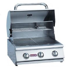 Bull Barbeque Steer 24" 3-Burner Stainless Steel Built-In Natural Gas Barbeque | 06329 | 69009