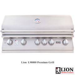 Lion Premium Grills L-90000 40" 5-Burner Stainless Steel Built-in Natural Gas Grill with Lights | 90823