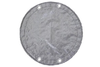 PoolTux Above Ground Pool King Winter Cover | 15' Round Silver/Black | 1219ASBL