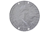 PoolTux Above Ground Pool King Winter Cover | 27' Round Silver/Black | 1231ASBL