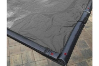 PoolTux Inground Pool King Winter Cover | 14' x 28' Rectangle Silver/Black | 121933ISBL