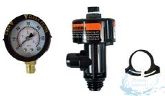 Pentair High Flow Air Relief Assembly | Twist Type | Includes Pressure Gauge | 98209800